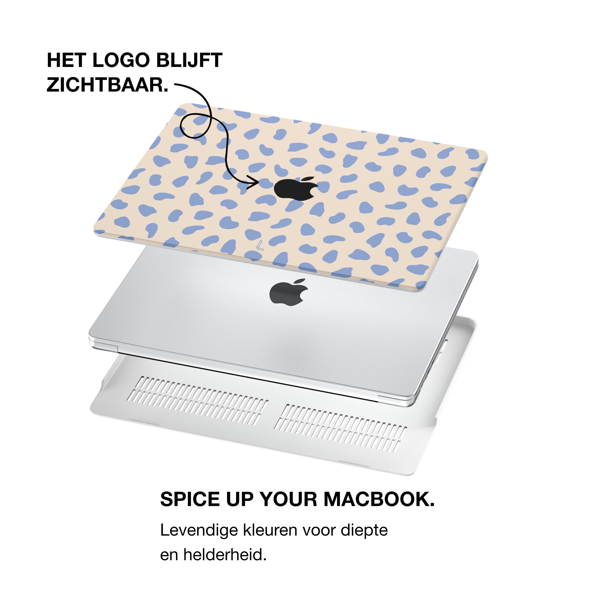 MacBook Pro 16 inch (2021-2026) cover hoes - Azure Pebble