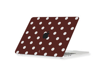 Lunso MacBook Air 13 inch (2022-2026) cover hoes - case - Vintage Dots
