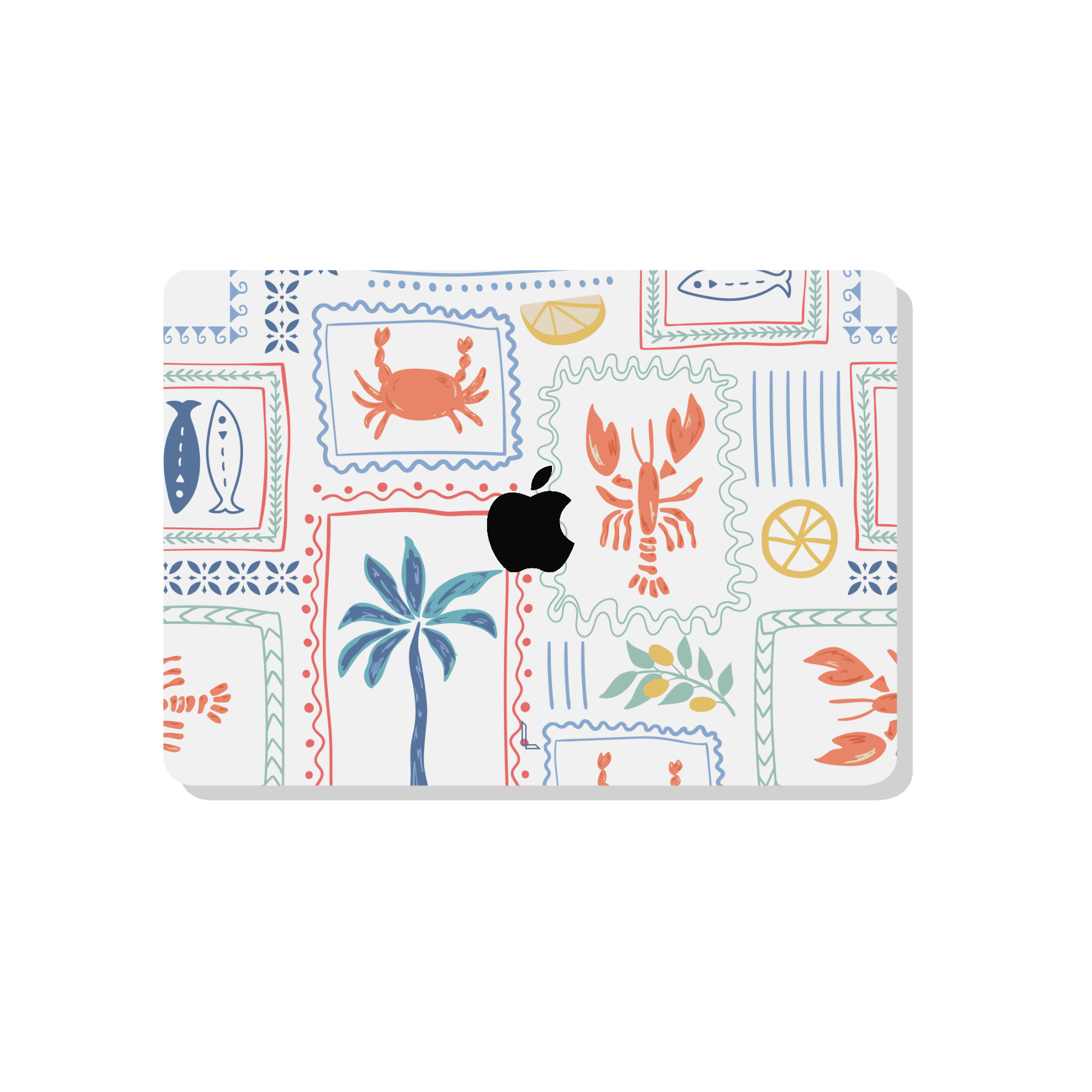 MacBook Air 13 inch (2022-2026) cover hoes case - Riviera Postcards