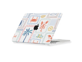 Lunso MacBook Air 13 inch (2022-2026) cover hoes - case - Riviera Postcards