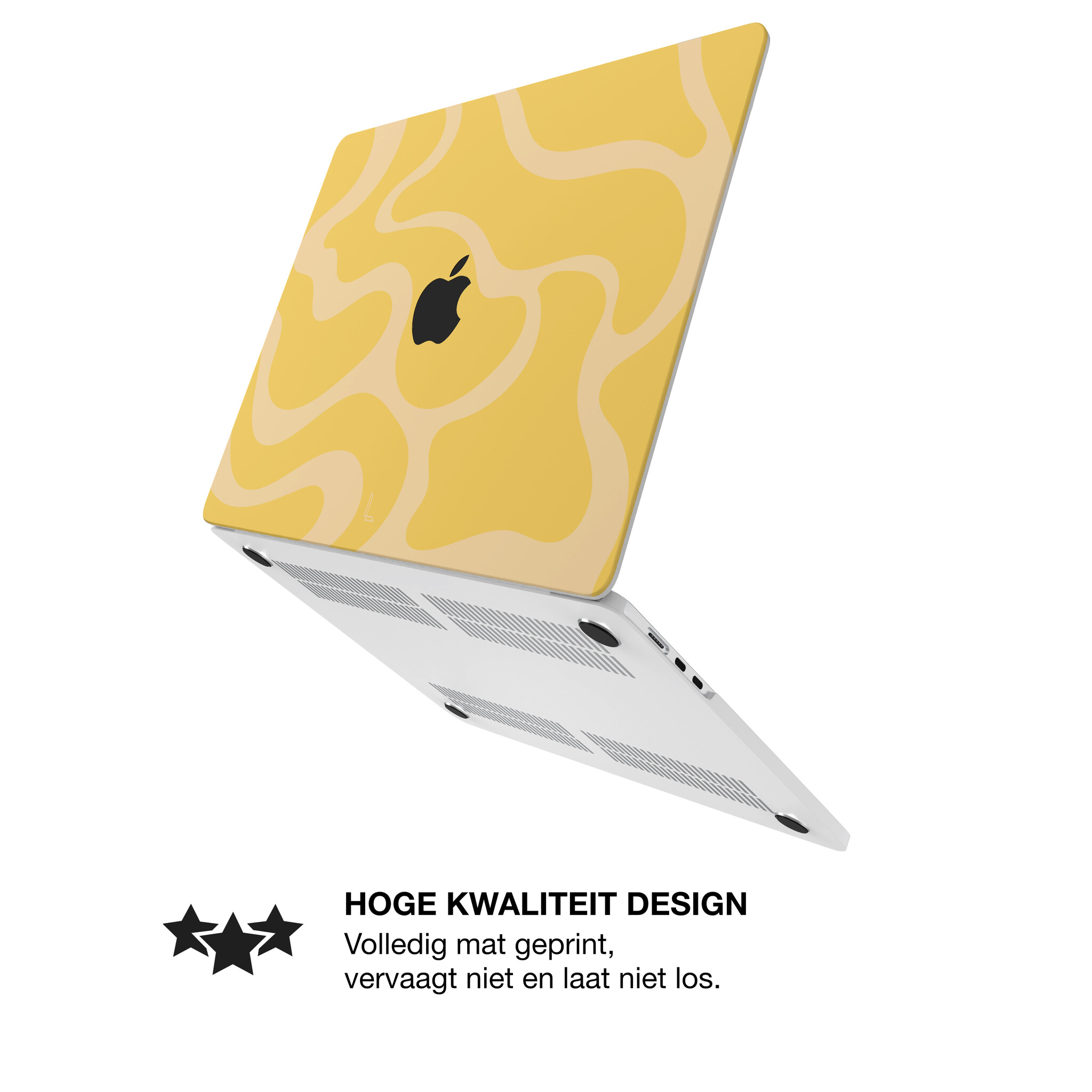 MacBook Air 13 inch (2022-2026) cover hoes case - Yellow Wave