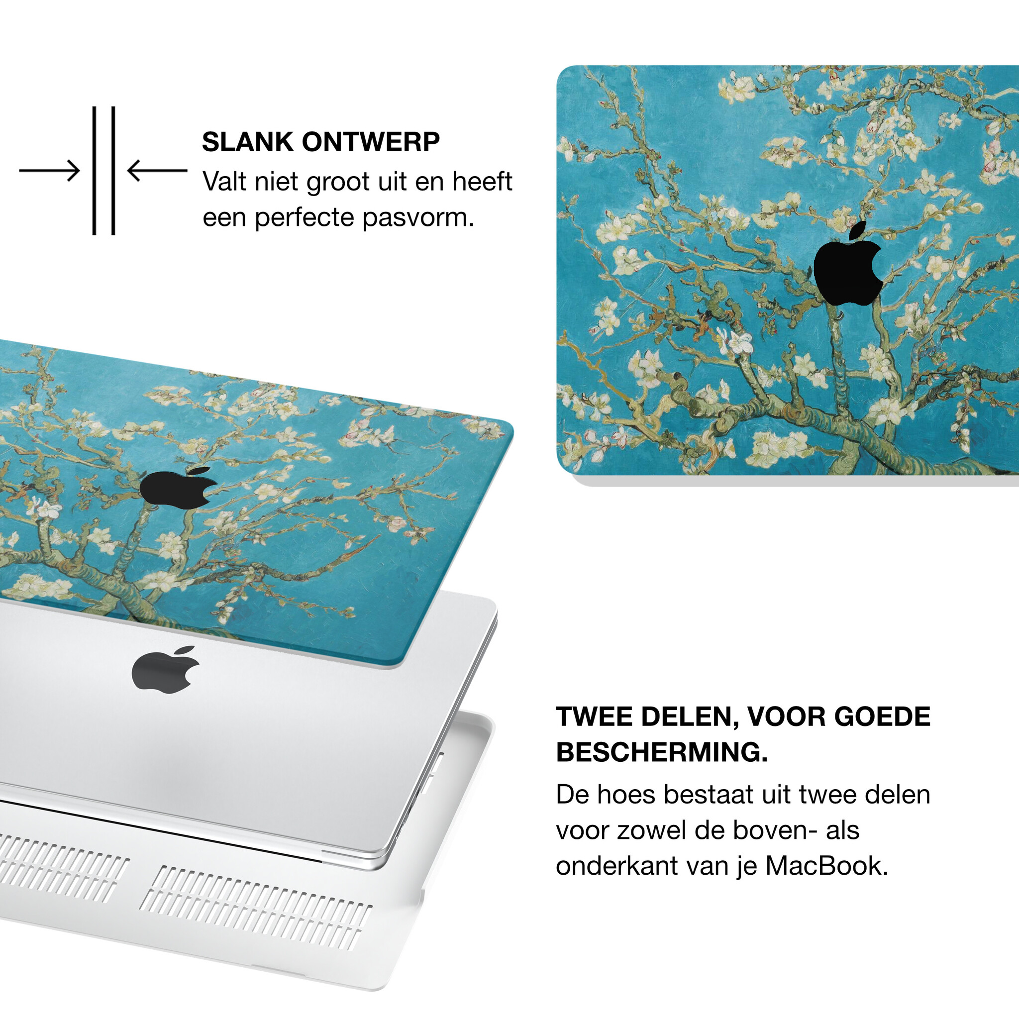 MacBook Neo cover hoes case - Van Gogh Amandelbloesem