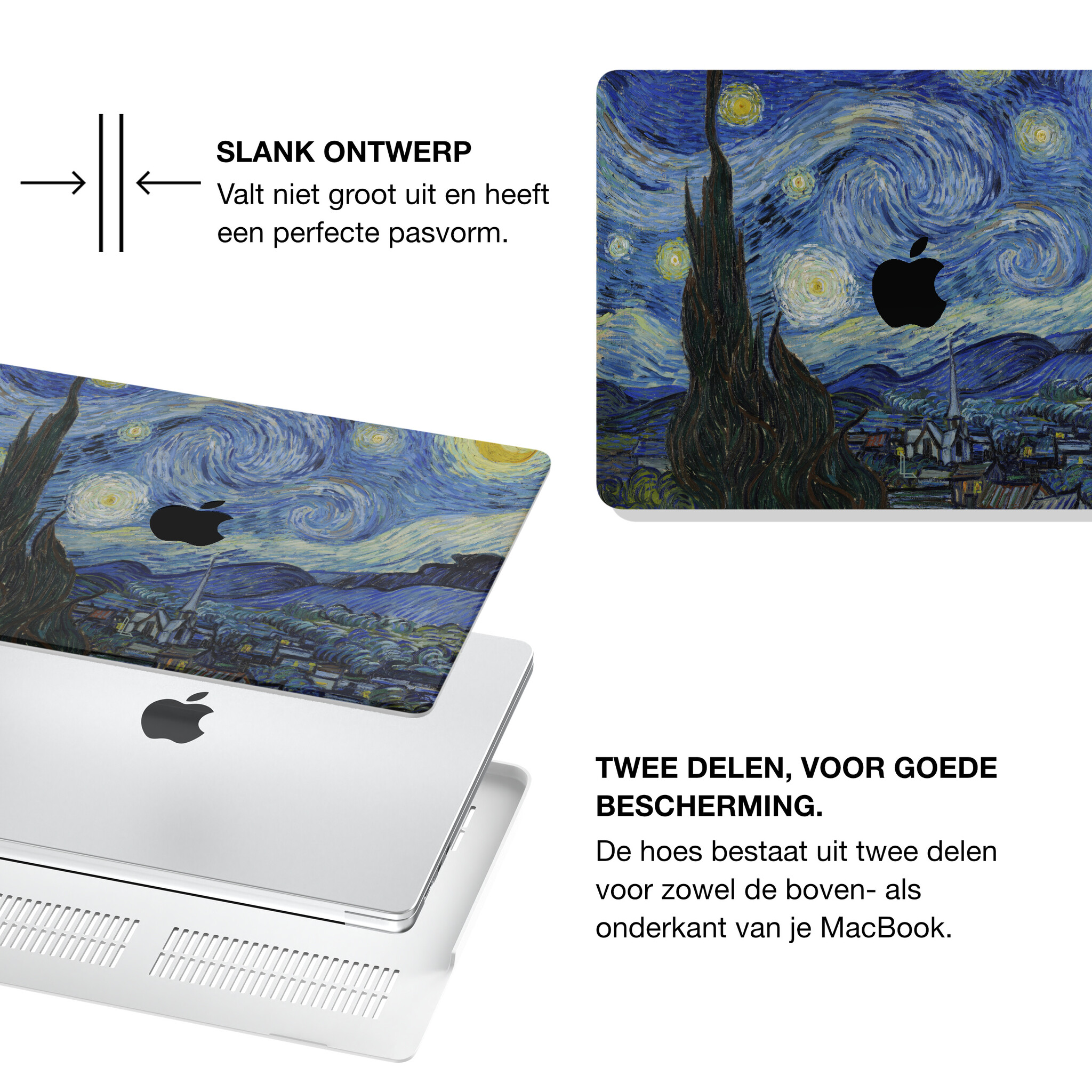 MacBook Neo cover hoes case - Van Gogh Sterrennacht