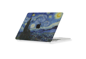 Lunso MacBook Neo cover hoes - case - Van Gogh Sterrennacht
