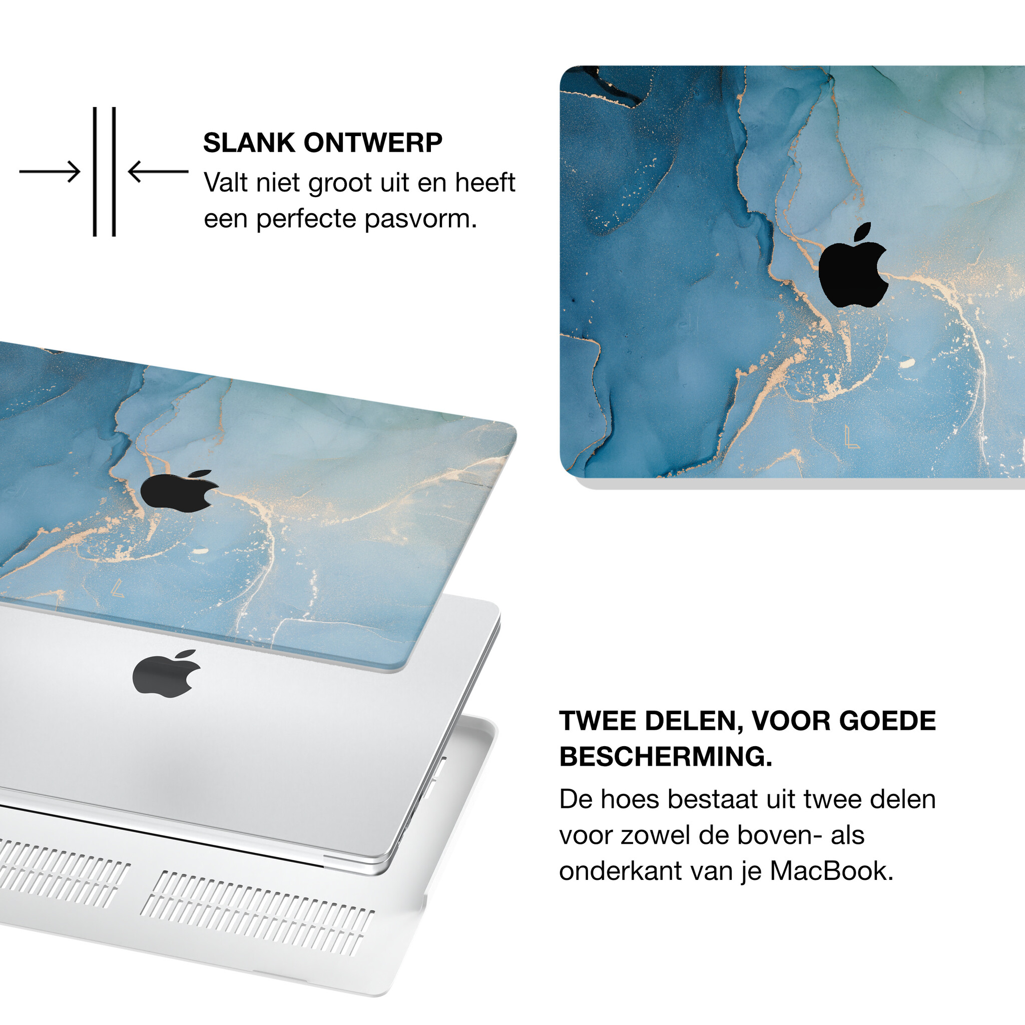 MacBook Air 13 inch (2010-2017) cover hoes - Aciano Azul