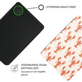 Kobo Clara BW / Clara Colour Hoesje - Vegan Saffiano Leren Sleep Cover - Met Handband en Auto Wake/Sleep - Catch of the Day