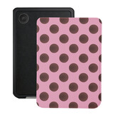 Kobo Clara BW / Clara Colour Hoesje - Vegan Saffiano Leren Sleep Cover - Met Handband en Auto Wake/Sleep - Summer Blush