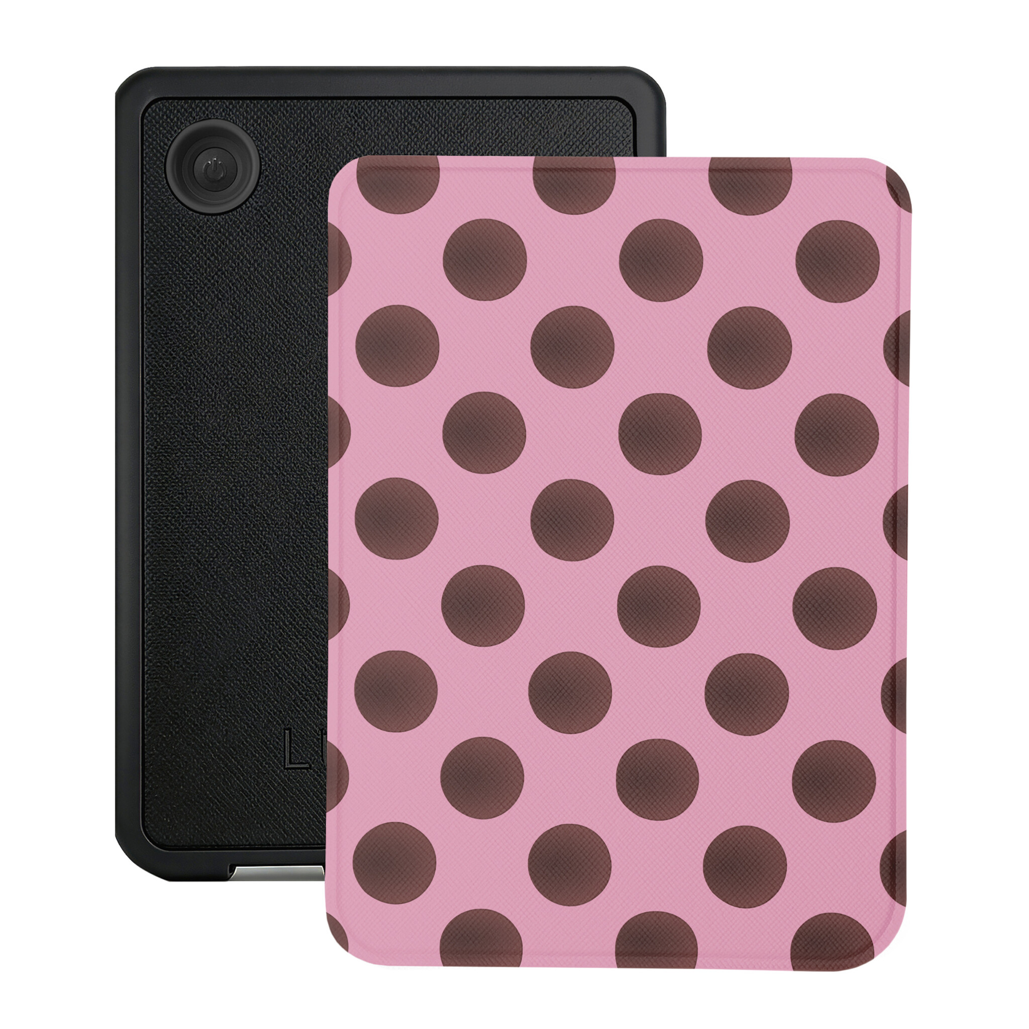 Kobo Clara BW / Clara Colour Hoesje - Vegan Saffiano Leren Sleep Cover - Met Handband en Auto Wake/Sleep - Summer Blush