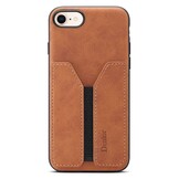 iPhone 17e / iPhone 16e hoesje Backcover met kaarthouder - Bruin