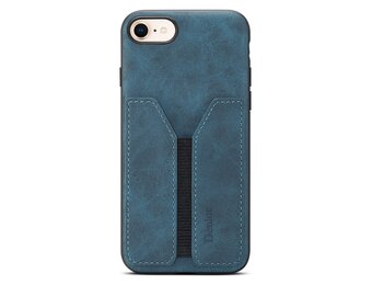 Denior iPhone 17e / iPhone 16e hoesje - Backcover met kaarthouder - Blauw