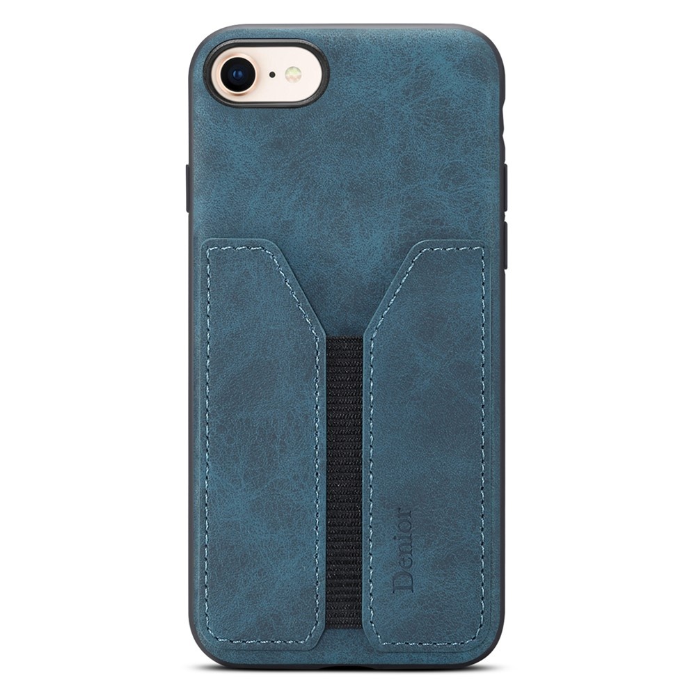 Denior iPhone 17e / iPhone 16e hoesje - Backcover met kaarthouder - Blauw
