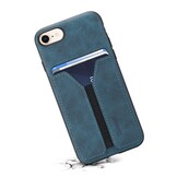 iPhone 17e / iPhone 16e hoesje Backcover met kaarthouder - Blauw