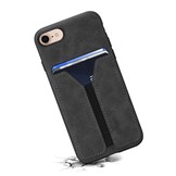 iPhone 17e / iPhone 16e hoesje Backcover met kaarthouder - Zwart