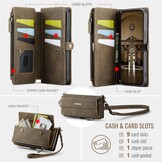 iPhone 17e / iPhone 16e hoesje portemonnee tasje - Bruin