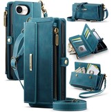 iPhone 17e / iPhone 16e hoesje portemonnee tasje - Blauw