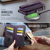 iPhone 17e / iPhone 16e hoesje portemonnee tasje - Paars