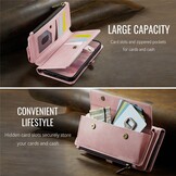 iPhone 17e / iPhone 16e hoesje portemonnee tasje - Lichtroze