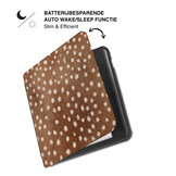 Kobo Libra Colour Hoesje - Vegan Saffiano Leren Sleep Cover - Met Handband en Auto Wake/Sleep - Oh Deer!