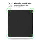 Kobo Libra Colour Hoesje - Vegan Saffiano Leren Sleep Cover - Met Handband en Auto Wake/Sleep - Catch of the Day