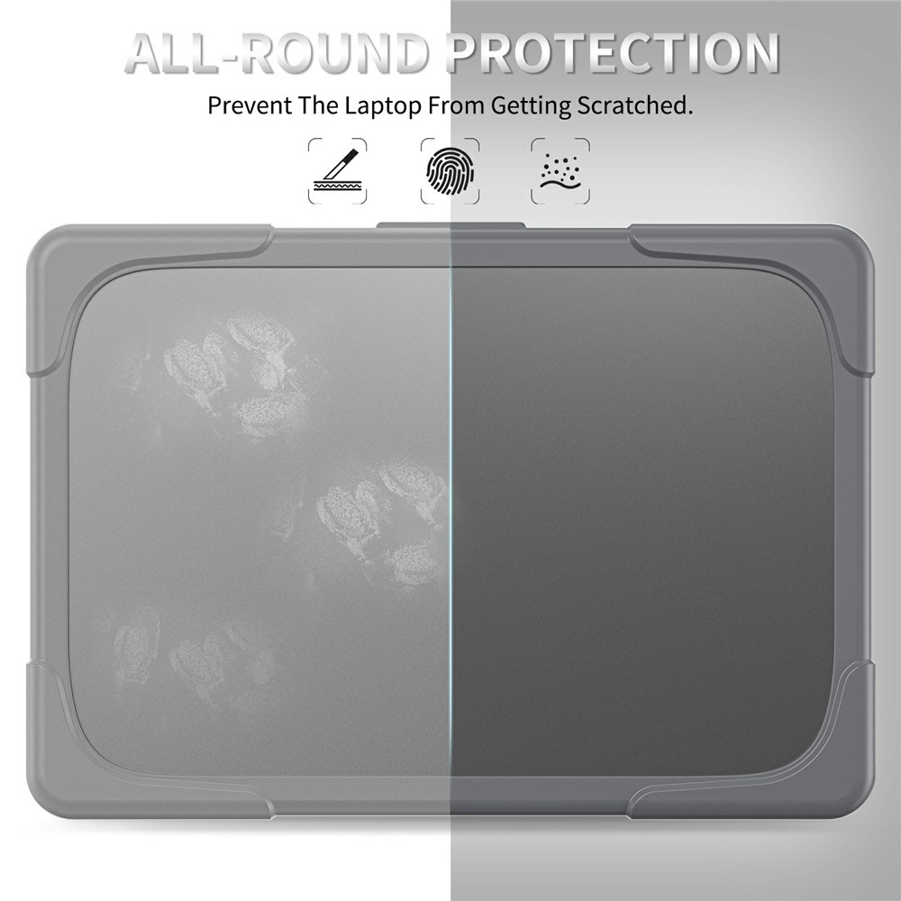 MacBook Neo Armor cover hoes met pootjes - Grijs