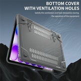 MacBook Neo Armor cover hoes met pootjes - Grijs