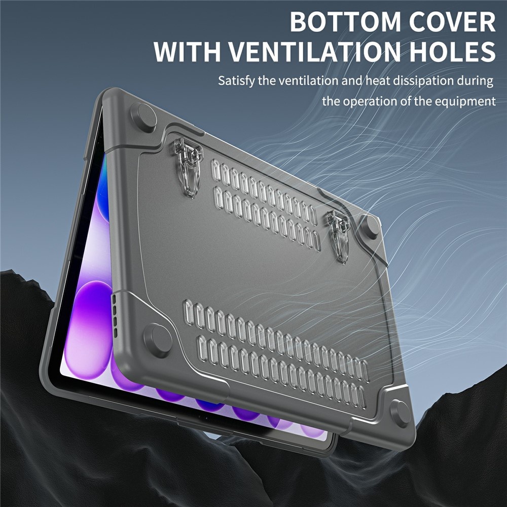 MacBook Neo Armor cover hoes met pootjes - Grijs