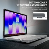 MacBook Neo Armor cover hoes met pootjes - Grijs