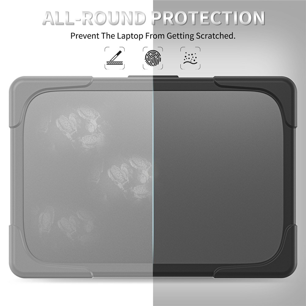 MacBook Neo Armor cover hoes met pootjes - Zwart