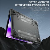 MacBook Neo Armor cover hoes met pootjes - Zwart