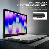 MacBook Neo Armor cover hoes met pootjes - Zwart