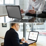 MacBook Neo Armor cover hoes met pootjes - Zwart