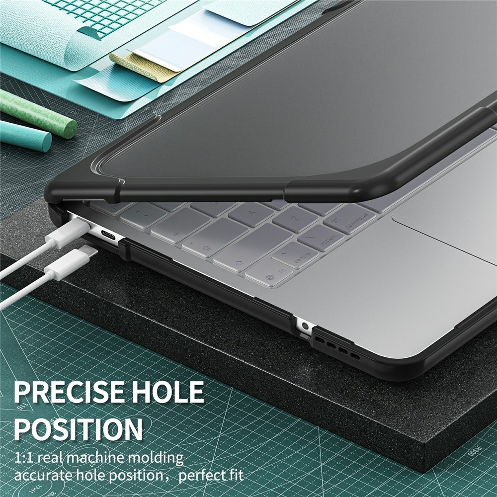 MacBook Neo Armor cover hoes met pootjes - Zwart