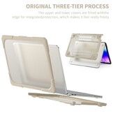 MacBook Neo Armor cover hoes met pootjes - Beige