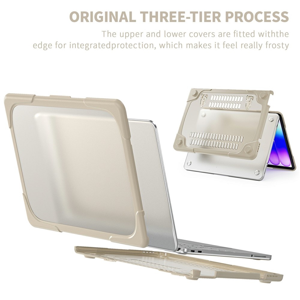 MacBook Neo Armor cover hoes met pootjes - Beige