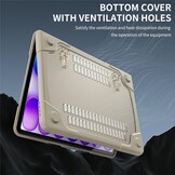 MacBook Neo Armor cover hoes met pootjes - Beige