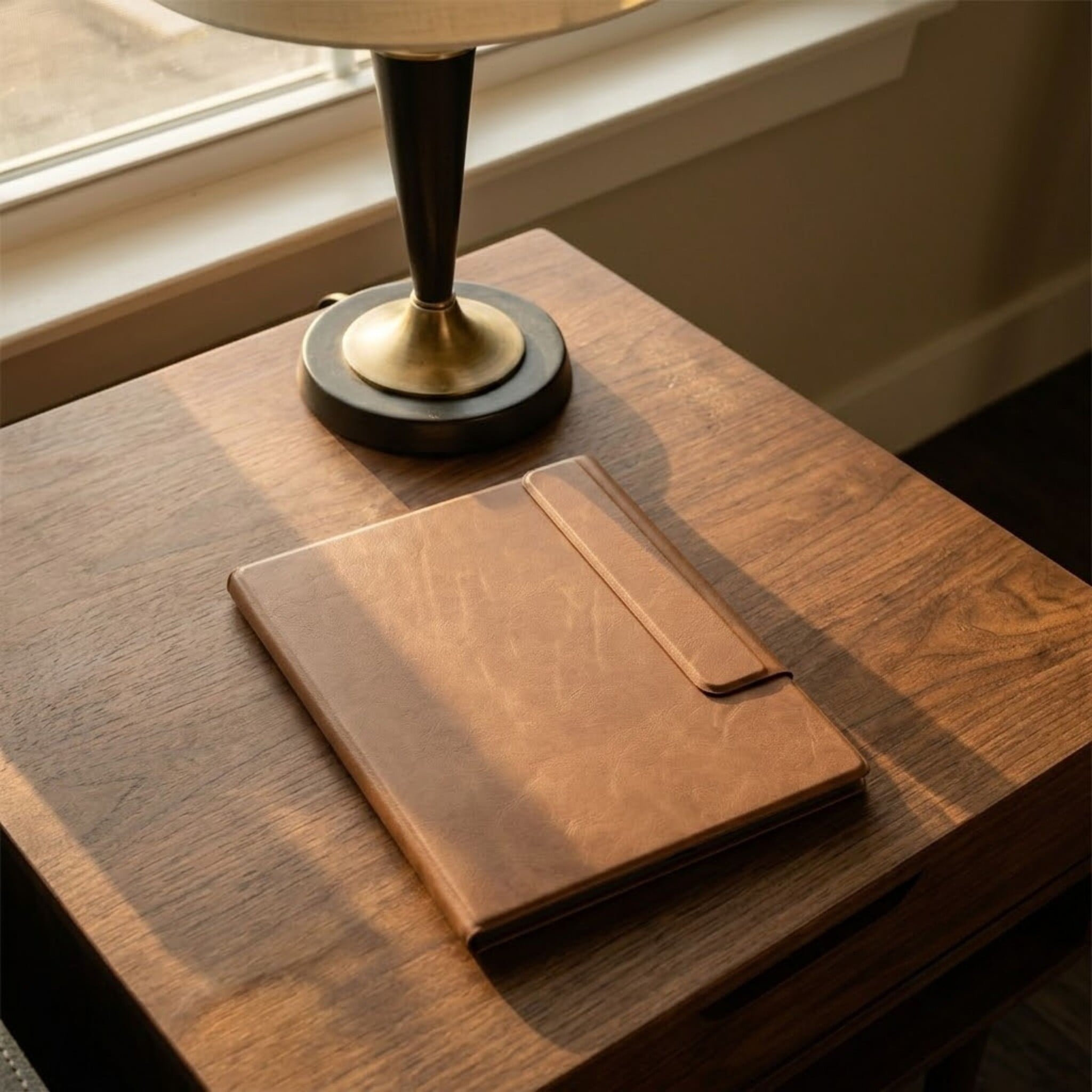 ReMarkable 2 Slim magnetisch echt leren cover hoes – Cognac