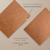ReMarkable Paper Pro Slim magnetisch echt leren cover hoes – Cognac