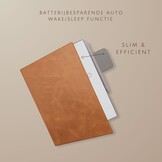 ReMarkable Paper Pro Slim magnetisch echt leren cover hoes – Cognac