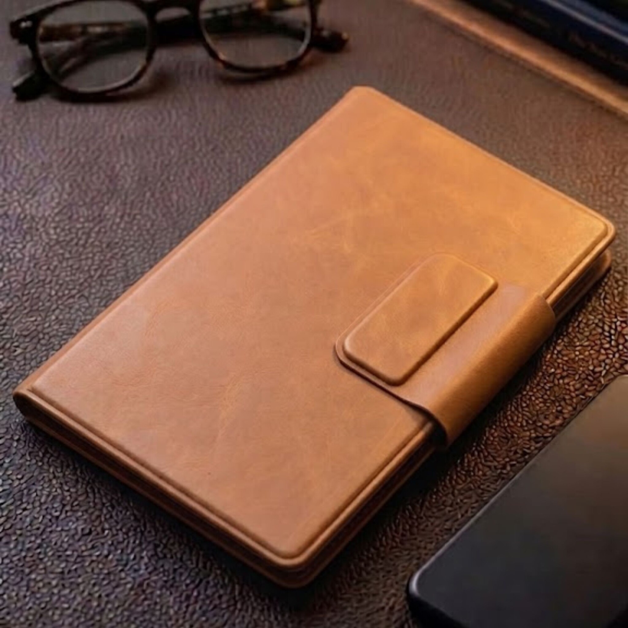 ReMarkable Paper Pro Move Slim magnetisch echt leren cover hoes – Cognac