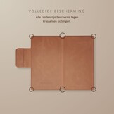 ReMarkable Paper Pro Move Slim magnetisch echt leren cover hoes – Cognac