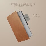 ReMarkable Paper Pro Move Slim magnetisch echt leren cover hoes – Cognac