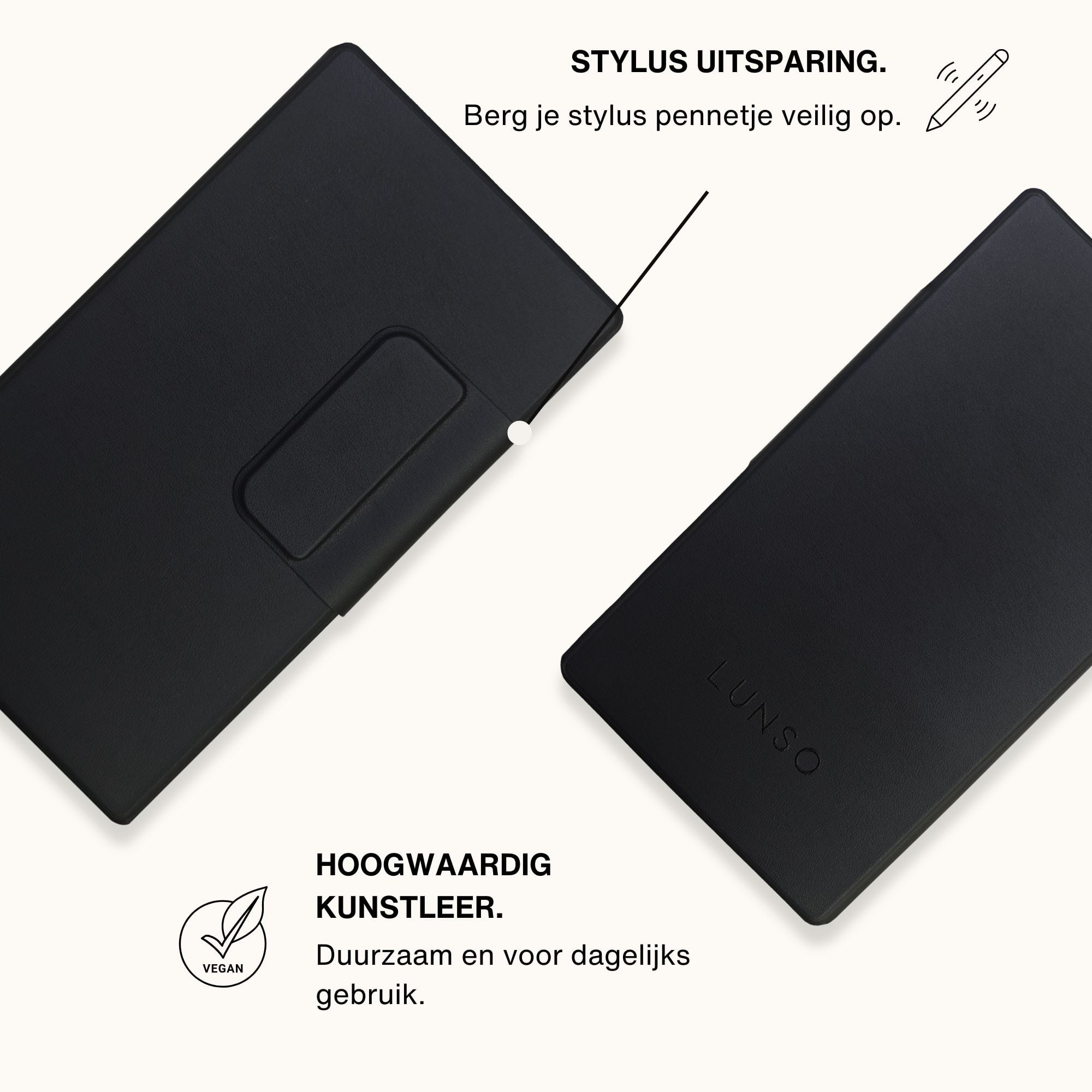 ReMarkable Paper Pro Move Slim magnetisch sleepcover PU leer hoes - Zwart