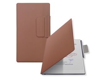 Lunso ReMarkable Paper Pro Move Slim magnetisch sleepcover PU leer hoes - Bruin