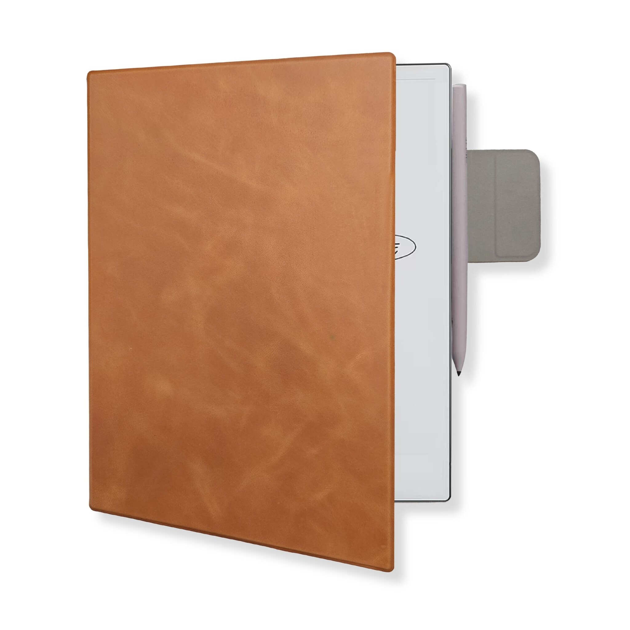 ReMarkable Paper Pro Slim magnetisch echt leren cover hoes – Cognac