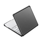 MacBook Neo Armor Pattern cover hoes - Zwart
