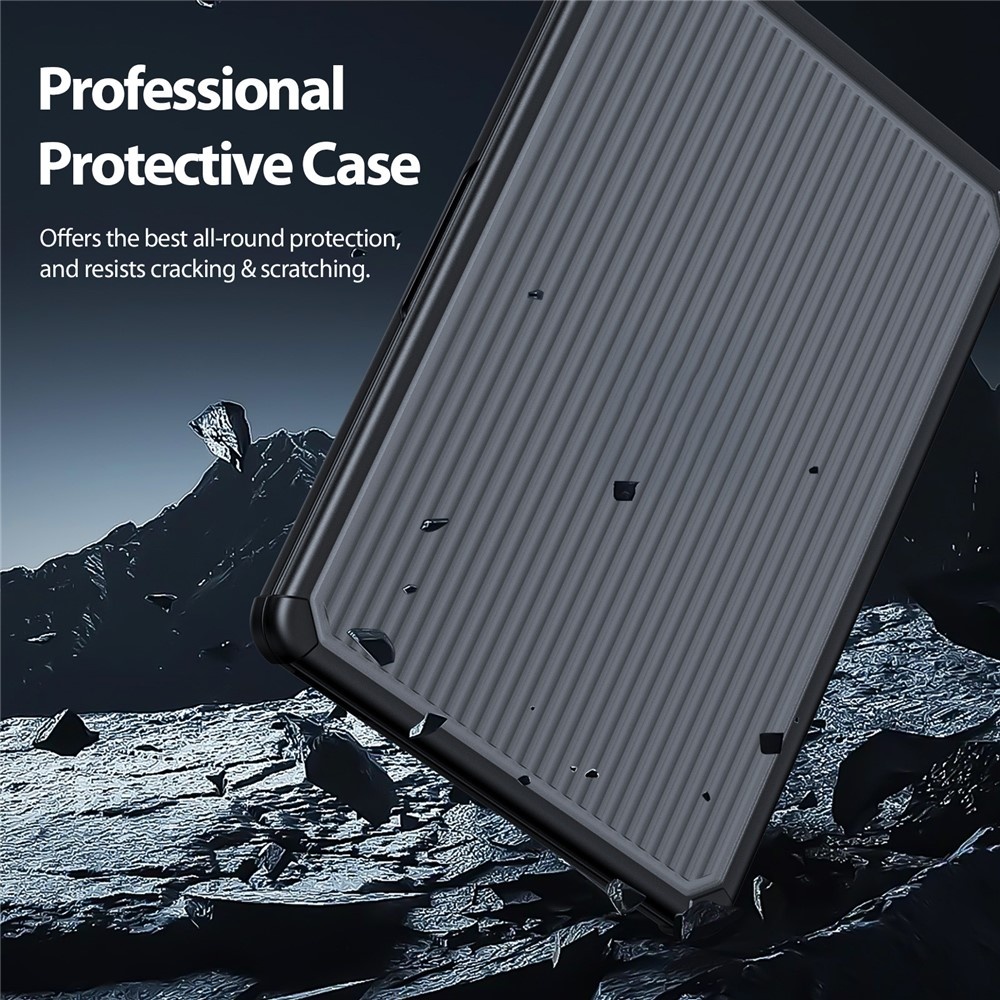 MacBook Neo Armor Pattern cover hoes - Zwart