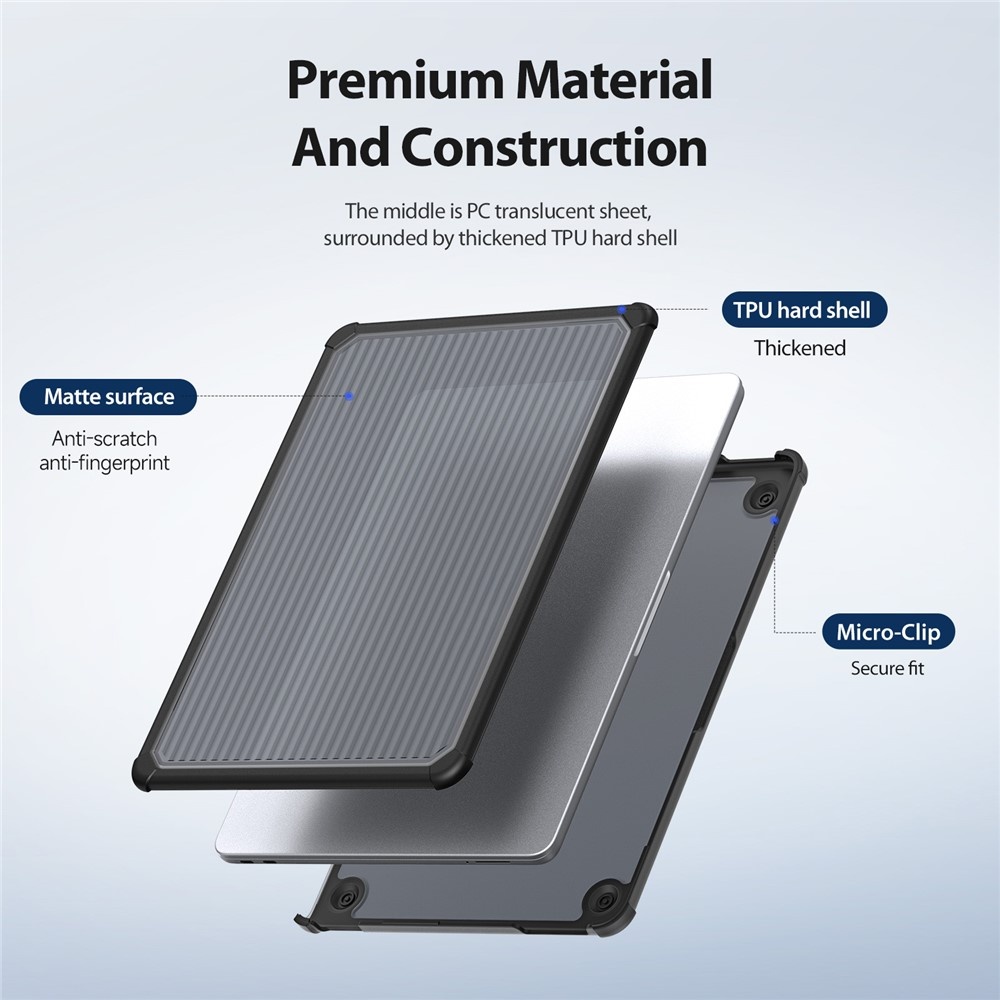 MacBook Neo Armor Pattern cover hoes - Zwart