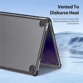 MacBook Neo Armor Pattern cover hoes - Zwart