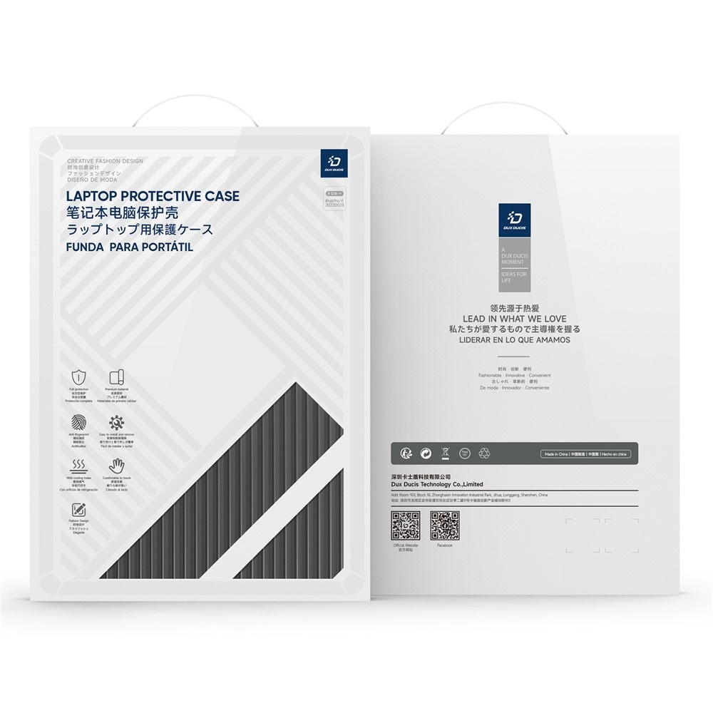 MacBook Neo Armor Pattern cover hoes - Zwart