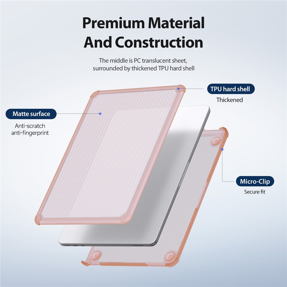 MacBook Neo Armor Pattern cover hoes - Roze